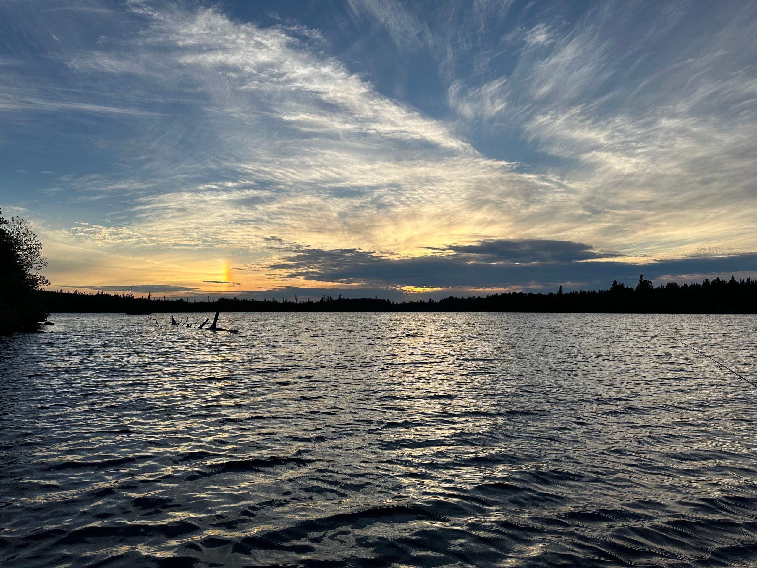 Sunset over a BWCA lake